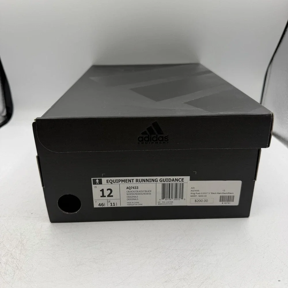 adidas Pusha T EQT Guidance '93 Shoes Mens Sz 12 Black Market King Push AQ7433